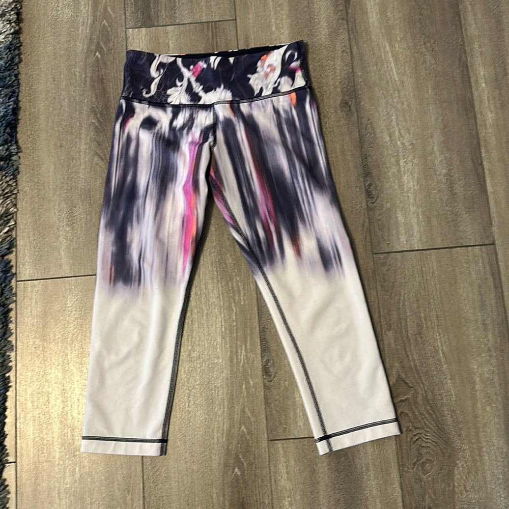 Lululemon Wunder Under Crop Mirage Deep Indigo size 6